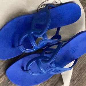 Hermes Egerie Sandals 39 Bleu
